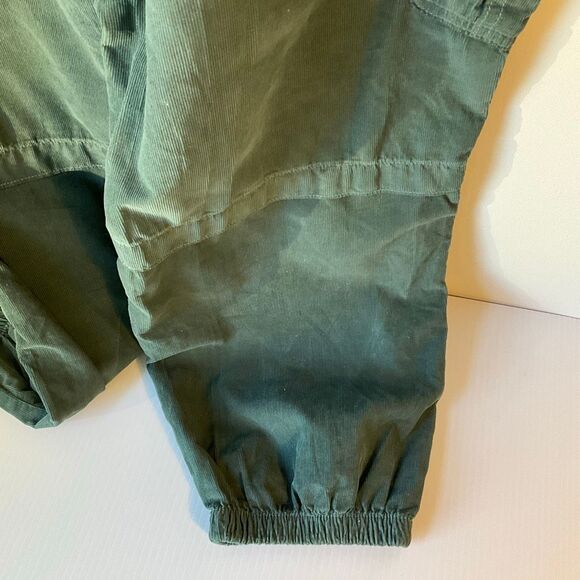 American Eagle Super High Rise Baggy Jogger 18. Olive Corduroy Cargo - Picture 11 of 16